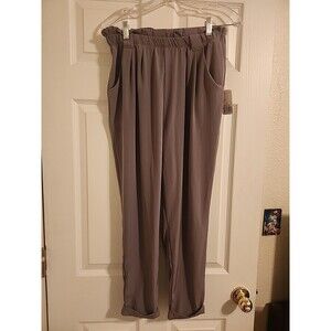 Forever 21 Women's Taupe Harem Pants Size M Aladdin Genie Style Draped Trousers